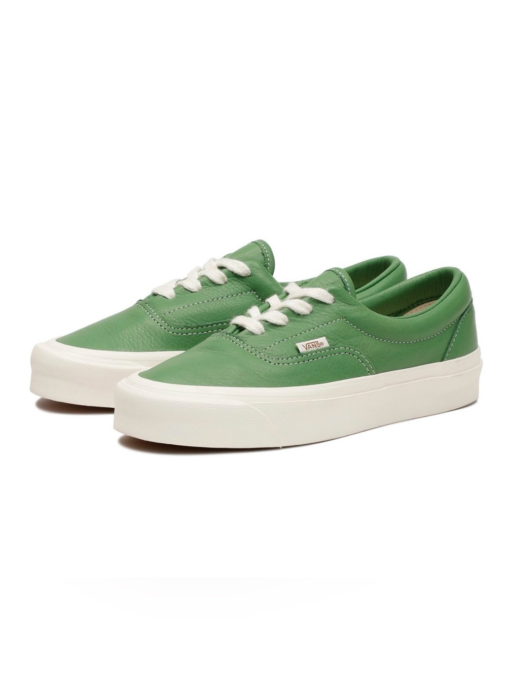 Vans Era 95 DX Green White eco theory leather low top sneakers